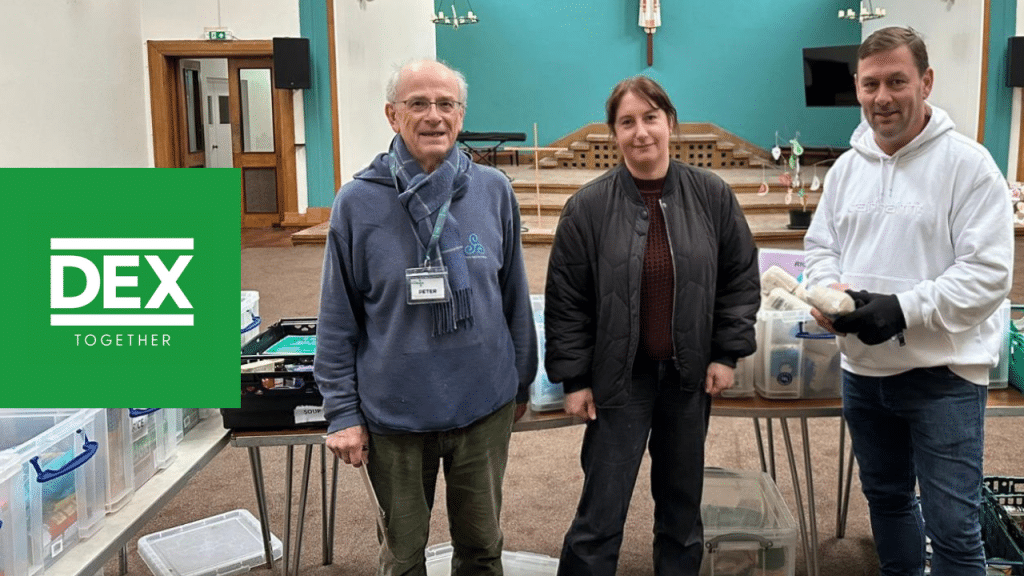 Vounteers helping out at a foodbank